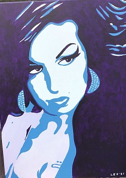 Amy Winehouse. 50 x 70 cm. € 50,00.