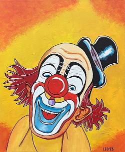 Pipo de Clown.  50 x 60 cm. € 35,00.