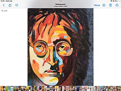 John Lennon. 60 x 80 cm.  € 150,00